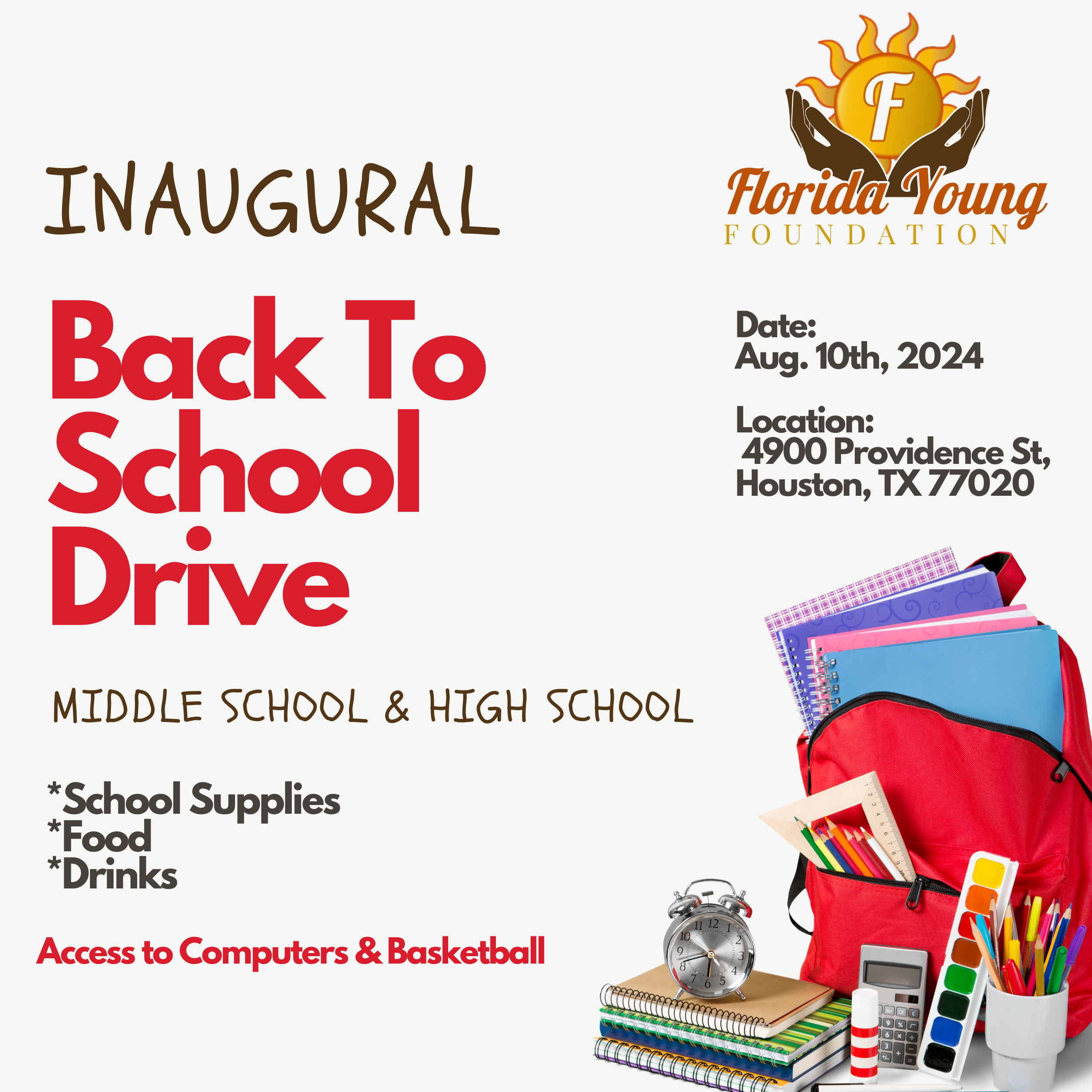 Back to School Drive in Houston