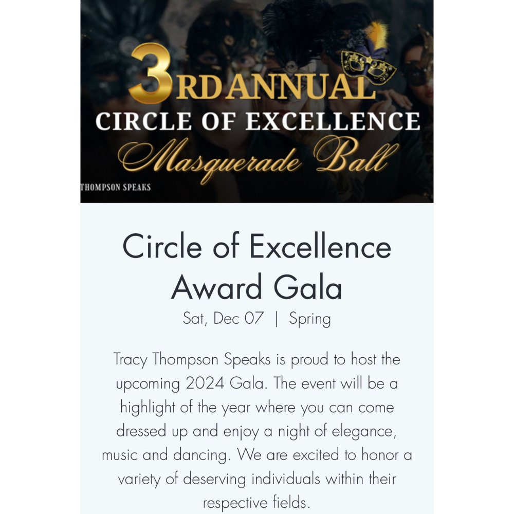 3rd Annual Circle of Excellence Award gala